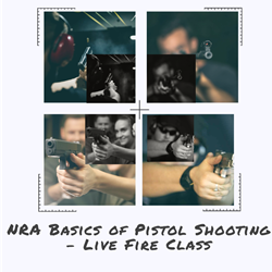** NRA BASIC Safety of Pistol Shooting - LIVE FIRE CLASS**    You must have a NYS Pistol permit to take this class. If you do not have a NYS Pistol Permit, then register for the NYS 18 Hour Concealed Carry course.This course can be used to apply for other nonresident states such as CT & FLThis Instructor Led Course is both classroom & indoor shooting range. Register online & give us a call to pick a date.Course topics include, gun safety rules, proper operation of revolvers & semi-automatic pistols, ammunition knowledge, pistol selection, storage, shooting fundamentals, pistol inspection, maintenance, marksmanship, & shooting range safety. Students will complete live fire training & receive the NRA Certificate of completion. This course qualifies to remove the restrictions on your permit. All class materials, ammunition, range time, targets & if needed firearms are included. This is a two part class. Both parts are done in one 8 hour day. Call or email. Other classes go to www.safeshootny.comCost-$150Link to the NRA website. Please sign up there as well.