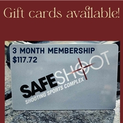 Gift cards can be used in store only. Upon purchase, using the address on your bill, you will be mailed the gift card unless you call and tell us the correct address. Please select free in store pick up and ignore ground shipping. If you want to pick it up yourself please call the store.
This gift card is the exact amount that a 3 month membership would cost with tax.