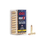 Manufacturer Number: 0024
Caliber: .22 WMR (Winchester Magnum Rimfire)
Bullet Type: Jacketed Hollow Point (JHP)
Bullet Weight: 40 Grains
Rounds: 50 per Box
Muzzle Velocity: 1875 fps
Bullet Diameter: .224
Muzzle Energy: 312 ft/lbs
Jacket Material: Copper
Core Material: Lead
Case: Brass