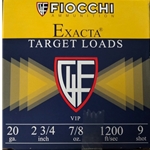 762344701011 Fiocchi 20ga 2-3/4 7/8oz 9 Shot 1200