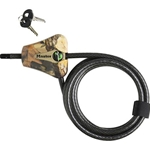 Master Lock 071649223686 Stealth Cam Python Cable Lock Open With Key Black Steel 6'