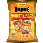 Description
Many hours of long lasting heat
Ready to use
Safe, natural heat
Try our HotHands Variety Packs to combine several warmer items in one package.
Each Pack Contains Many Hours of Long Lasting Heat!
Great Convenience & Value
Ready to Use
Air-Activated
Safe, Natural Heat
Ultra Thin
HotHands Variety Pack Includes:
5 Hand Warmers
5 Body & Hand Super Warmers
3 Pair Toe Warmers
HotHands Variety Pack combines several warmer items in one package. It's the perfect way to try and use several HotHands products. Great for heat therapy, hunting, fishing, camping, hiking, skating, skiing, boarding, golfing, tailgating, sporting events, walking your pet, working in the yard, jogging and outdoor activity even trick or treating. Each package contains 5 pair Handwarmers, 5 Super Warmers, 3 pair Toe Warmers.
Made in UNITED STATES