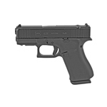 GLOCK G43X MOS 9MM LUGER 3.41" 10+1 BLACK NDLC FRONT SERRATIONS SLIDE BLACK POLYMER GRIP WITH ROUGH TEXTURE