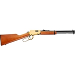 ROSSI RIO BRAVO 22 LR 18" BARREL 15+1 POLISHED BLACK BARREL GOLD FINISH RECEIVER HARDWOOD STOCK