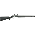 CVA® WolfTM .50 Cal. Muzzleloader with Scope Mount. The ultimate predator on the prowl. White smoke, black powder! This CVA® WolfTM .50 cal. Break-action Black Powder Rifle is a world-class top seller. Accurate. Lightweight. Modern. And easy to shoot. Now fitted with CVA's no-tool QRBP (Quick Release Breech Plug) for fast loading and even faster cleaning. This particular model comes complete with an integrated scope mount and soft-touch black stock. The specs: Premium 24"l. stainless steel barrel with Bullet Guiding MuzzleTM Standard black stock Reversible hammer spur and ambidextrous stock for right- or left-handed shooters Aluminum PalmSaverTM ramrod Quick Release Breech Plug - the only plug on the market you can remove after firing using only your fingers CrushZone® recoil pad softens the shock 209 Magnum ignition Integrated scope mount 14" length of pull 39"l. overall, weighs 6 lbs., 4 ozs.