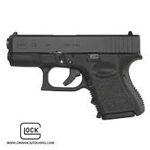 Small in size and weight the GLOCK 28 excels in performance while measuring small enough for a pocket or ankle holster. Because of the low-recoil firing characteristics of the .380 cartridge, it can be