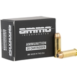 Ammo Inc. Signature ammo is an excellent choice for competitive and recreational shooting applications. Each box contains 20-rounds of 45 LC with 250 grain Jacketed Hollow Point projectiles and brass casings. With a muzzle velocity of 842 fps, these rounds are great for home defense.