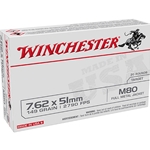 Winchester "USA White Box" stands for consistent performance and outstanding value, offering high-quality ammunition to suit a wide range of hunter's and shooter's needs.
Caliber : 7.62x51mm NATO
Bullet Type : Full Metal Jacket Lead Core (FMJLC)
Bullet Weight : 149 gr
Rounds Per Box : 20
Boxes Per Case : 25
Casing Material : Brass