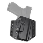 Bravo Concealment, BCA, OWB Concealment Holster, 1.5" Belt Loops, Fits Glock 19/19X/23/32/45 Right Hand, Black, Polymer, Does not fit Glock Gen 5 40SW