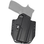 Bravo Concealment, BCA, OWB Concealment Holster, 1.5" Belt Loops, Fits Sig Sauer P320 Full Size, Right Hand, Black, Polymer