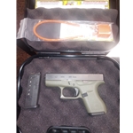 ISS3017 USED Glock 42 Green Frame 380ACP w/Box 2-mags. Exc.Cond.