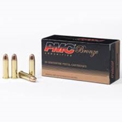Manufacturer Number: 38G
Caliber: .38 Special
Bullet Type: Full Metal Jacket Projectile
Bullet Weight: 132 Grain
Muzzle Velocity: 917 fps
Velocity-25 Yds 897
Velocity-50 Yds 879
Velocity-75 Yds 860
Velocity-100 Yds 844
Muzzle Energy: 232 ft/lbs
Reloadable Brass Case:
50 Rounds per Box