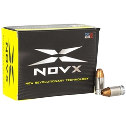 NovX Item Number: 380CP80-20
380 ACP
80 Grains
Bullet Type: Monolithic Copper Hollow Point
Muzzle Velocity: 1150 fps
Muzzle Energy: 235 ft/lbs
High Nickel Stainless Steel body/ Aluminum Case Head
Lead free
Uses: Self Defense, Tactical
20 Rounds per Box
