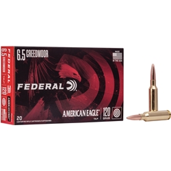 6.5 Creedmoor
Federal American Eagle
(20) 120 Grain cartridges