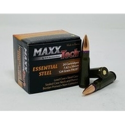 Maxx Tech 7.62x39 124ge FMJBT