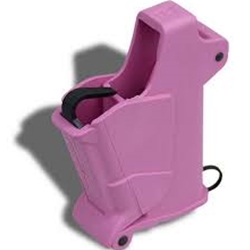 UpLula .22-380ACP Speed Loader 
 Pink Caliber: .22LR to .380 Package: Blister BabyUpLULA Pistol Magazine Loader & Unloader for single-stack mags without a projecting side-button.