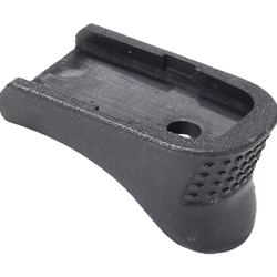 This is a Pachmayr Grip Extension for Glock 42 magazines that lengthens your grip without adding rounds to your magazine capacity. The Pachmayr Grip Extensions blend the contours and texture of your Glock handgun and provides you with a factory look. It replaces the magazine floor plate and adds to the length without sacrificing your ability to conceal the firearm. The extra length and ergonomic curve produces greater comfort and better control. They are made from high impact polymer and have withstood drop tests at extreme temperatures.

Specifications and Features:
Pachmayr Grip Extension 03885
Replaces Magazine Floor Plate
Lengthens Compact Magazines
Extends Grip Surface
Improves Control
Polymer
Black

Fits:
Glock G42