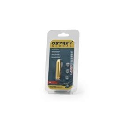 The Osprey Laser Boresight is a red laser ensuring your first shot is on target. Osprey boresights are designed to save you time and money with less wasted ammo. They feature high quality brass construction with reliability and durability. They are extremely fast, easy to use, and are a cost-effective method to accurately sight your weapon. The laser dot, which has been precisely calibrated in the cartridge, is projected down the barrel and will get you within 1.5 inches of center by following the simple instructions. Osprey Global boresights are backed by the industry leading no-nonsense lifetime warranty.