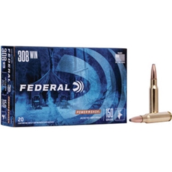 Practical hunters trust Federal® Power-Shok® rifle ammunition to deliver performance that fills the freezer at an attractive price. Power-Shok Copper provides that same consistency and value in a non-lead bullet. The loads feature an accurate, hollow-point, copper-alloy projectile that creates large wound channels.

Copper-alloy construction
Hollow-point design expands consistently
Accurate, reliable performance
Large wound channels and efficient energy transfer to the target
Lead-free bullet
Federal® brass and primers