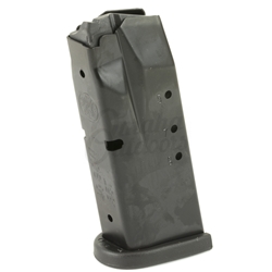 Manufacturer Number: 194560000
Smith & Wesson M&P40/357 Compact Magazine 10 Rounds Steel Black
Caliber: .40 S&W / .357 SIG
Capacity: 10 Rounds
Body Material: Steel
Spring Material: Heat Treated Spring Wire
Follower Material: Polymer
Follower Color: Black
Polymer baseplate
S&W Factory Magazine
Finish: Black