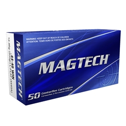 Manufactured to the highest standards for consistent quality and exceptional performance, Magtech ammunition is competitively priced, making it one of the best values in centerfire pistol and revolver ammunition today.
Caliber:44-40 Winchester
Bullet Type:Lead Flat Nose
Bullet Weight:200 GR
Muzzle Energy:618 ft lbs
Muzzle Velocity:1180 fps
Rounds per box:50 Rounds Per Box