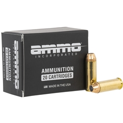 Ammo Inc. Signature ammo is an excellent choice for competitive and recreational shooting applications. Each box contains 20-rounds of 45 LC with 250 grain Jacketed Hollow Point projectiles and brass casings. With a muzzle velocity of 842 fps, these rounds are great for home defense.