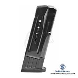 The Smith & Wesson M&P9 M2.0 Compact Magazine is a standard factory replacement magazine. This magazine is for S&W M&P M2.0 Compact models chambered in 9mm Luger and holds 10 rounds of ammunition. It is made from steel and features a blued finish. This magazine is made to S&W specifications and tolerances, using the same manufacturing and materials as the original equipment magazines, ensuring perfect fit and operation.