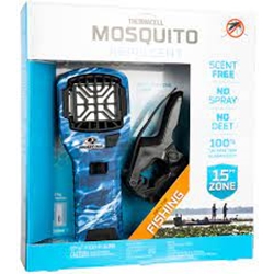 The Thermacell Mosquito Repeller Holster with Clip for MR300 Portable Repellers allow Thermacell users to carry and transport an MR300 Portable Repeller hands-free and hassle-free. With an internal pocket for repellent mats and an external pocket for fuel cartridges you can always have refills handy when you need them most.Features:Heavy-duty detachable clip or built-in loop easily attaches to packs belts camping gear hunting gear and many other places. Allows for quiet and effortless removal of Repeller from Holster. Side pockets holds spare fuel cartridges and internal pocket stores spare repellent mats. Black ballistic nylon fabric is rugged enough for any outdoor adventure and is easy to clean.