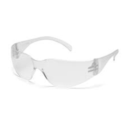 Pyramex Safety Clear Lens:

General purposes for indoor applications that require impact protection.
Offers protection from excessive glare.
Scratch-resistant lenses
Provides 99% protection from harmful UV-A and UV-B rays.
100% polycarbonate lenses