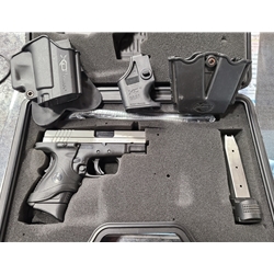 *USED* 
This sub-compact 3" XD pistol is the ultimate in self defense firearms. The shortest carry polymer pistol in the world that features the only light rail in its class.