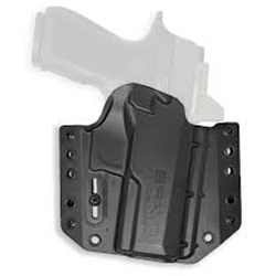 Bravo Concealment, BCA, OWB Concealment Holster, 1.5" Belt Loops, Fits Sig Sauer P320 X Compact/M18/Carry, Matte Finish, Black, Polymer Construction, Right Hand